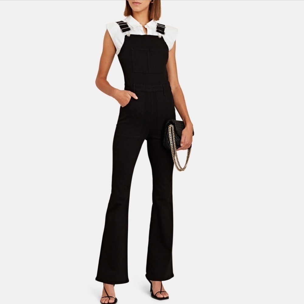 NEW Frame Le High Flared Denim Jumpsuit Overalls